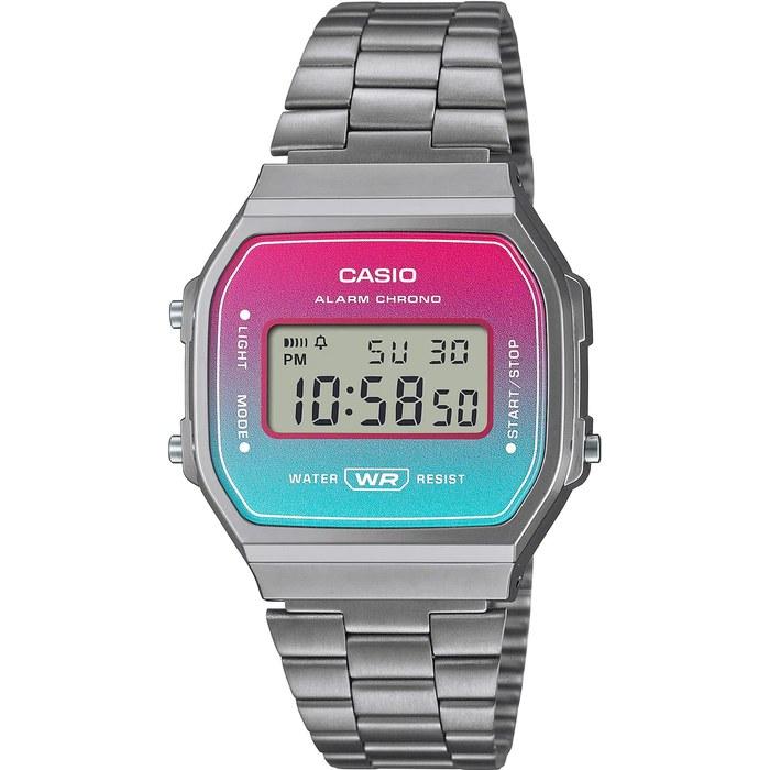 Casio Digital Watch Vintage Series Gradient Color A168WERB-2A Metallic Gray