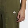 Adidas Originals Trefoil Button Plain Casual Sports Long Pants Women Bottoms Olive-Green HL9393