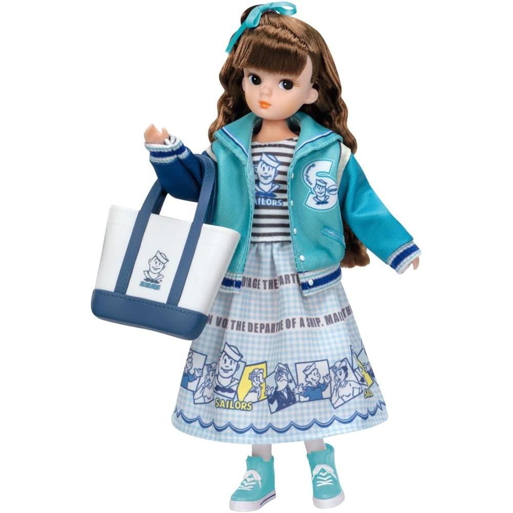 Takara Tomy  Takara Tomy  Кукла Licca Chan Ретро Рика Морячка Морская Мода Одевалка Домик Игрушка Для Детей от 3 Лет