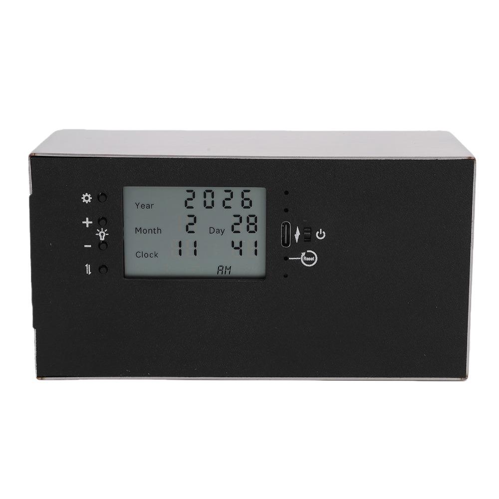 AM PM Indicator Automatic Page Turning Clock 12 Hour Format LED Flip Clock Office Desk