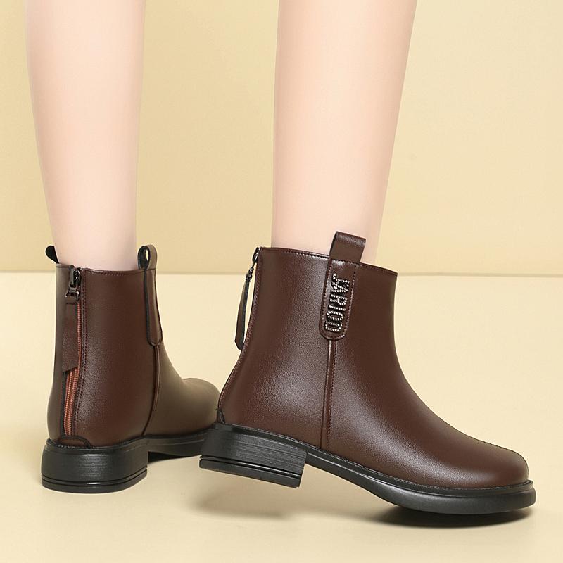 Fashion AIYUQI Women Winter Boots Genuine Leather 2025 New Natural Wool Warm Women Snow Boots Casual Round Toe Women Fashion Booties