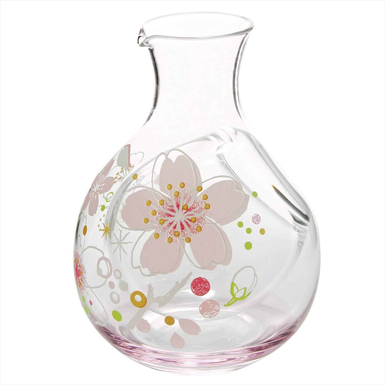 

Otsuka Glass Usu Sakura Glass Carafe 47P112, Clear, Approx. Diameter 3.8cm x Width 9.4cm x Height 12.5cm