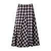 GREEN BELT Plaid A-Line Maxi Skirt