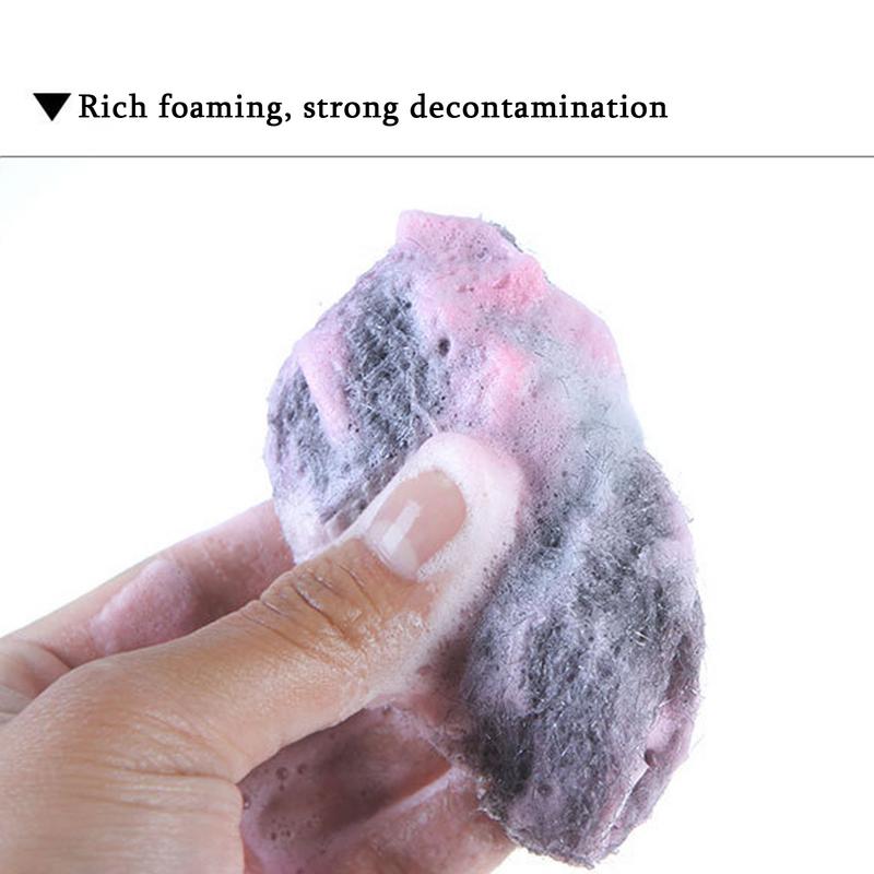 Stahlwolle Scheuerschwamm 10 Stück Spülschwämme Haushaltsreinigungsschwämme Vorgeseifte Pads zum Reinigen von Geschirr Töpfen Pfannen Grills