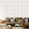 Wild Flowers White Wallpaper for Living Room and Bedroom 50x1000