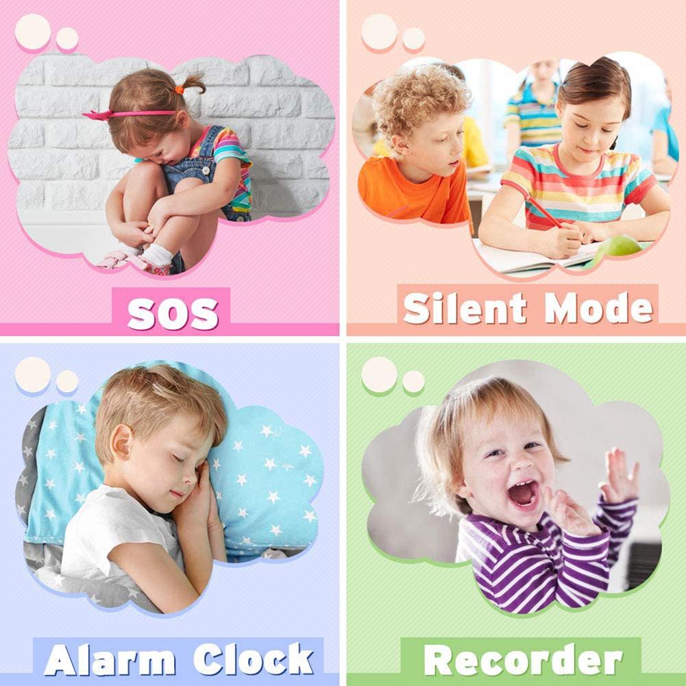 Kids Smart Watch Listen Music Play Games Make Calls Selfie Recorder with 400mAh Battery