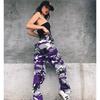 Printed Bucket Side Pocket Loose Pants Printing Series Buckle Side Pocket Loose Pants Female