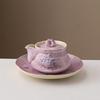 Zhinianhua Pink Hydrangea Ceramic Teapot Set