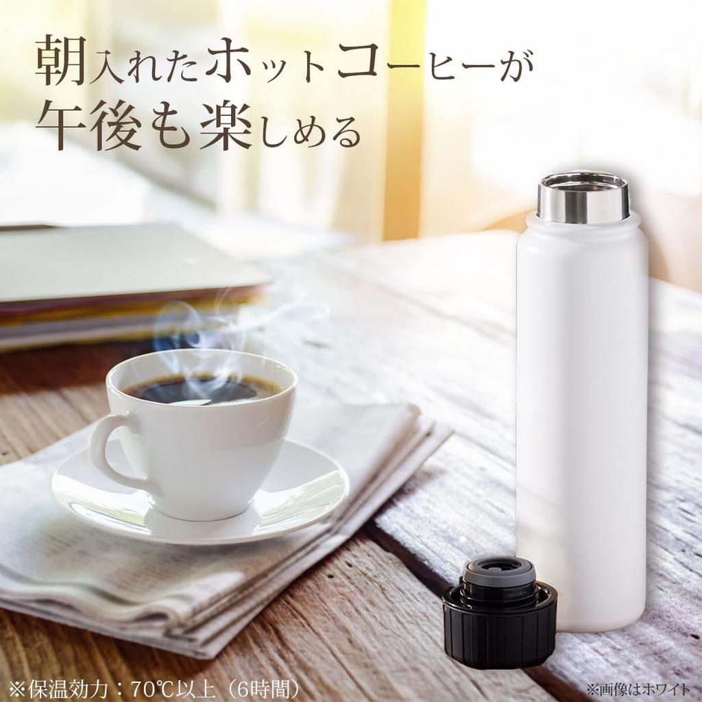 KUKUNA Vacuum Insulated Stainless Steel Bottle, 500ml, for Hot and Cold Drinks [Keeps Sparkling Water, Beer, Sports Drinks, and Iced Coffee Cold On
