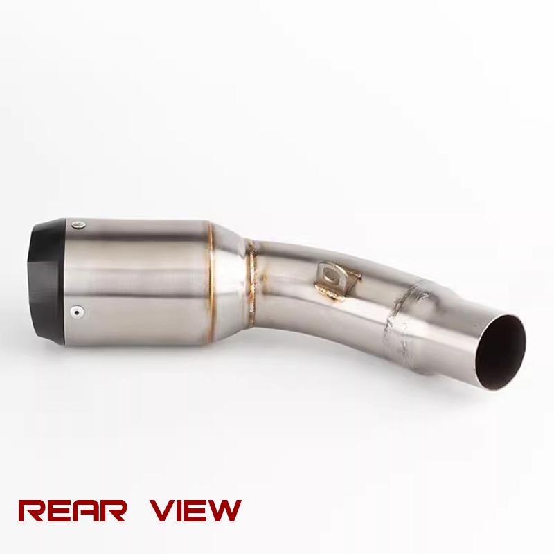 ZX-6R 636 2009-2020 Slip-on Motorcycle Exhaust Muffler With Sticker Laser Down Escape Moto for Kawasaki Ninja ZX6R ZX636
