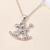 New Accessories Fashion Diamond-encrusted Animal Pendant Versatile Rabbit Cat Alloy Necklace Necklace