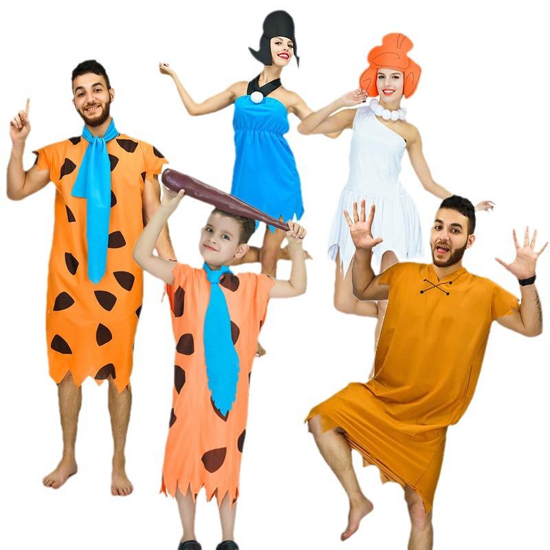 Primitive Man Cosplay Costume for Adults & Kids - Party & Stage Role Play Outfit