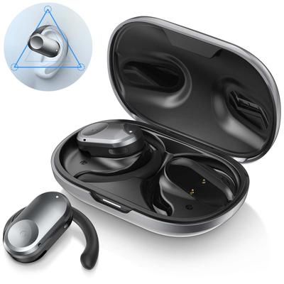 Open Ear Headphones Deep Bass Hifi Audio Earbuds Wireless Headphones with Microphone Bluetooth V5.3 Sports Earphones