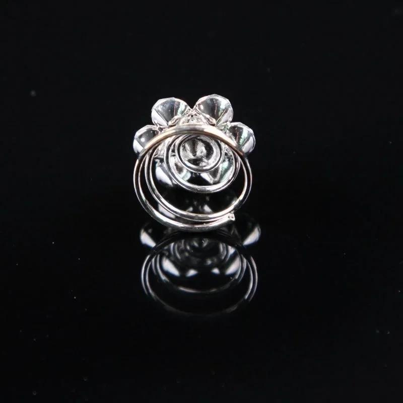 12 PCS Crystal Rhinestone Flower Bridal Wedding Hair Pins Hairgrip Accessories Hairdresser Head Hair Braid