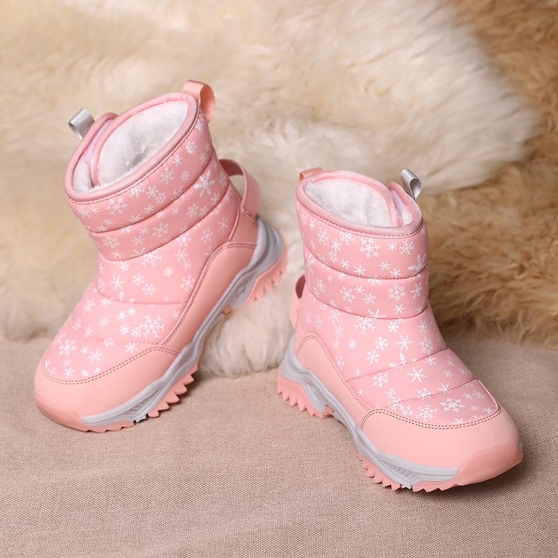 Herbst und Winter Jungen/Mädchen Outdoor Warme Kinder Schneestiefel Große Größe Stiefel 26-38 Kinder Schneestiefel für Mädchen