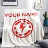 Custom Name,Rayo Vallecano de Madrid Printed Flannel Blanket, soft throw for bedroom sofa, washable, Christmas present, great gift.