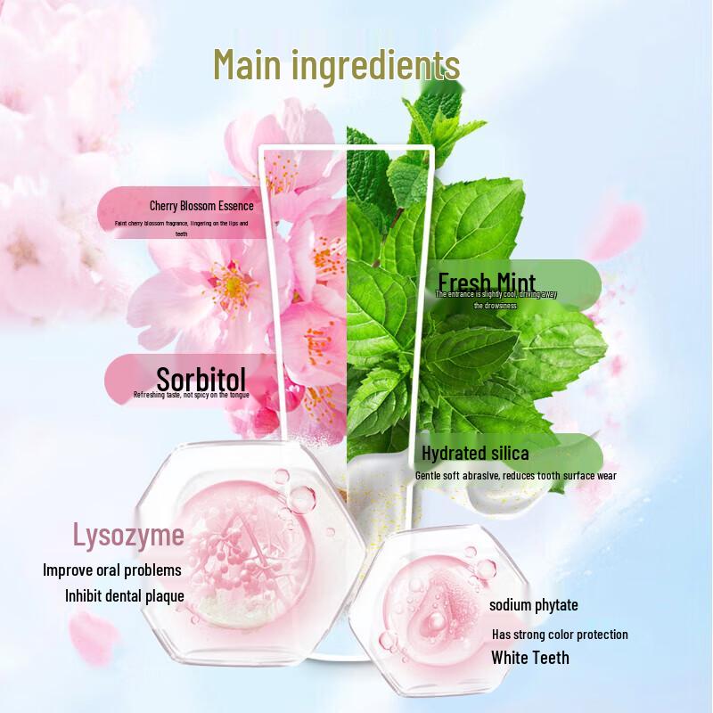 Fe Golden Classic Whitening Toothpaste - Cherry Blossom Mint