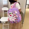 Cute Cartoon Unicorn Print Kids Backpack Large Capacity Breathable Nylon Schoolbag