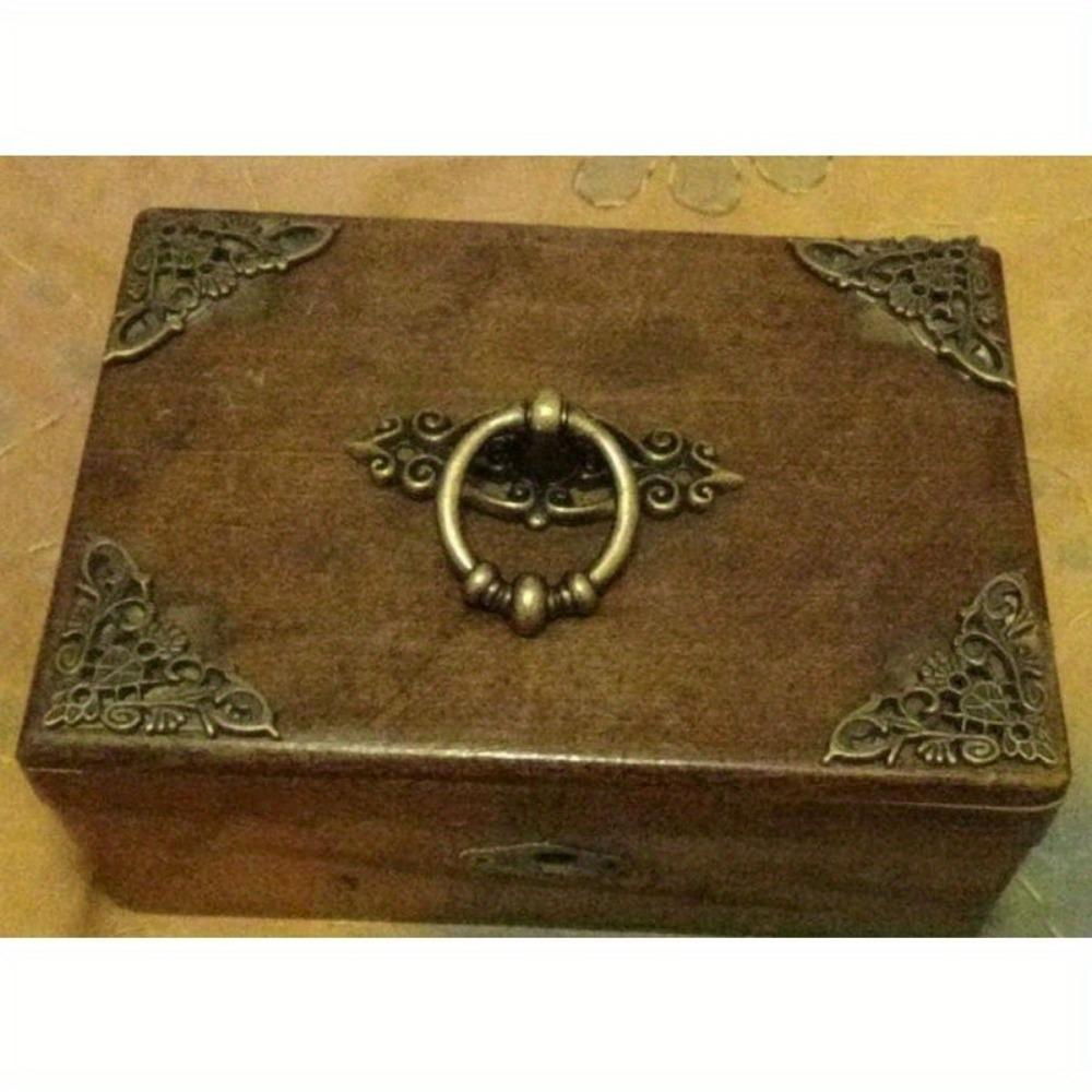 26pcs Vintage Bronze Metal Corner Covers for Furniture & Crafts - Easy Install, Durable Decorative Appliques