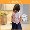 Cute Cartoon Pu Kids Shoulder Bag With Pearl Accents And Water Resistant Features For Daily Use