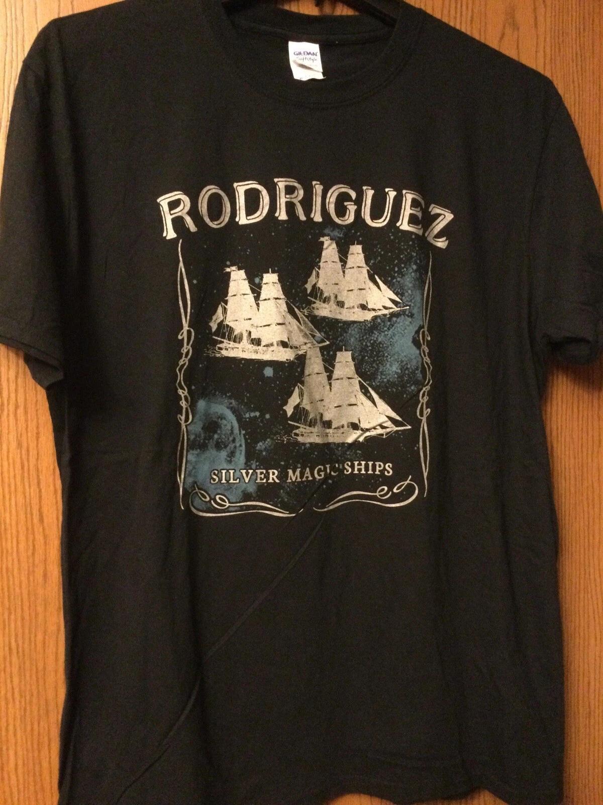 Rodriguez - “Silver Magic Ships” - Black Shirt - XL - Gildan XL