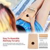 Ibasenice Wooden Kalimba 10-Key Thumb Piano Finger Piano Paint Set Portable 6.69×4.53×1.18 Inches Children's Educational Musical Instrument