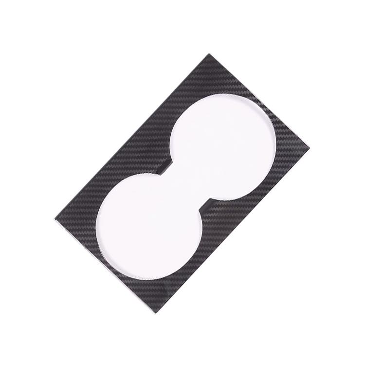 For 2023 Tesla Model 3 Real Carbon Fiber Car Interior Accessories Central Control Cup Holder Decorative Panel Cover