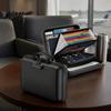 Valuable Paper Organizer Fireproof Document Box with Combination Lock, Hard Shell Portable File Organizer, Safety Multi Compartment Waterproof Storage