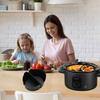2 Stück Silikon Slow Cooker Einsätze Wiederverwendbar Silikon Slow Divider Auslaufsicher Hitzebeständig Einlage Schale Spülmaschine Küchenwerkzeuge