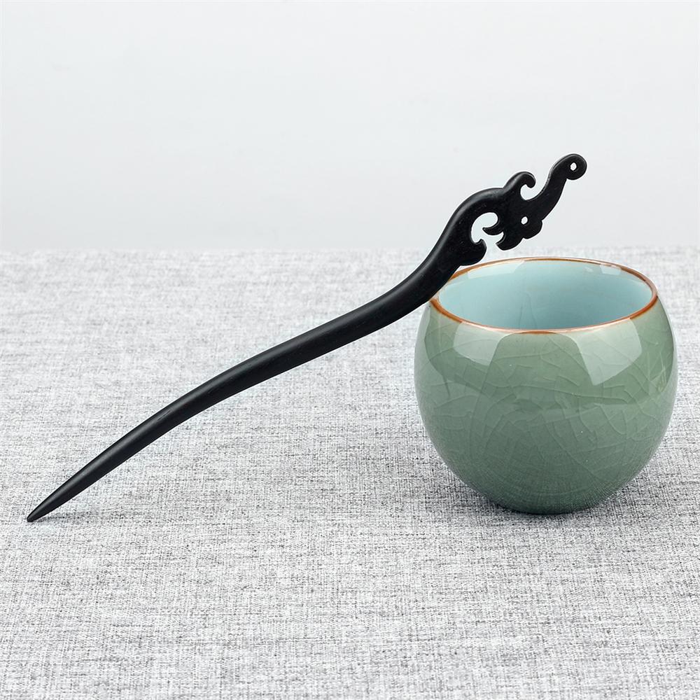 34 Styles Natural Black Sandalwood Hair Sticks High Quality Hairpin for Women Girls Antiquity Chopstick Shaped Hair Clip Jewelry