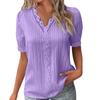 Fashionable Ladies Summer Hollow Short-sleeved Tops