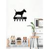 Personalized Dog Name Hook Metal Wall Mount Key Holder Home Entryway Organizer