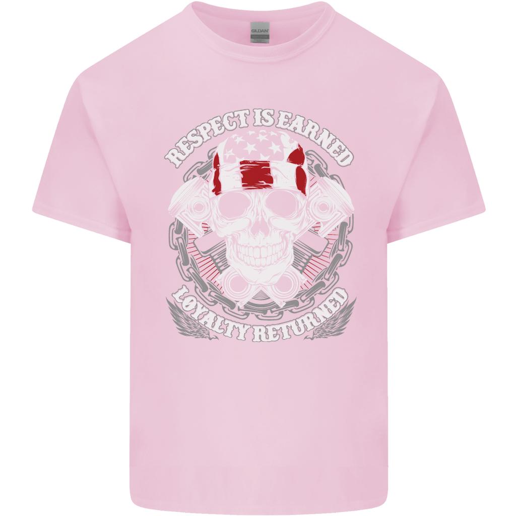 Respect Earned Motorbike Motorcycle Biker Unisexs Light Cotton TShirt