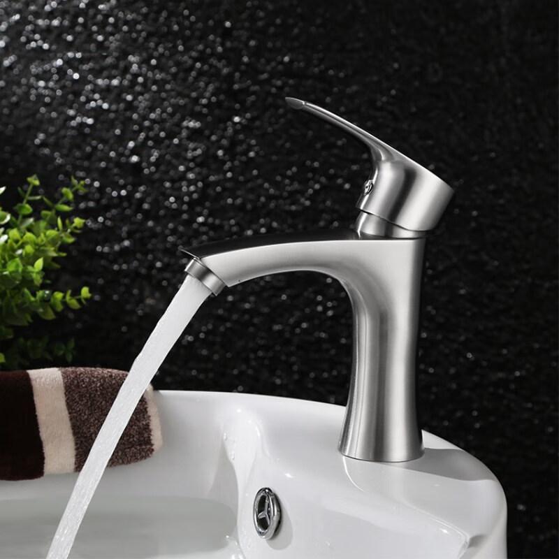 

ZhiShi 304 Stainless Steel Single Cold Bathroom Faucet
