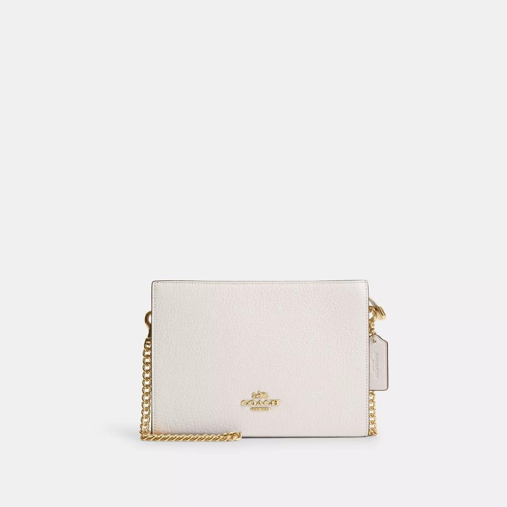 

Coach Slim Crossbody Gold Chalk One Size
