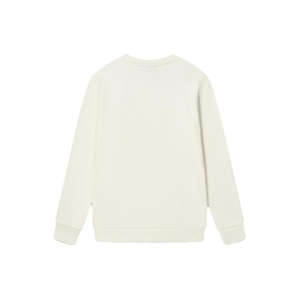 FILA Letter Logo Printed Round Neck Casual Pullover Sweatshirt Men sweatshirt Soft-White F11M349213F-IV