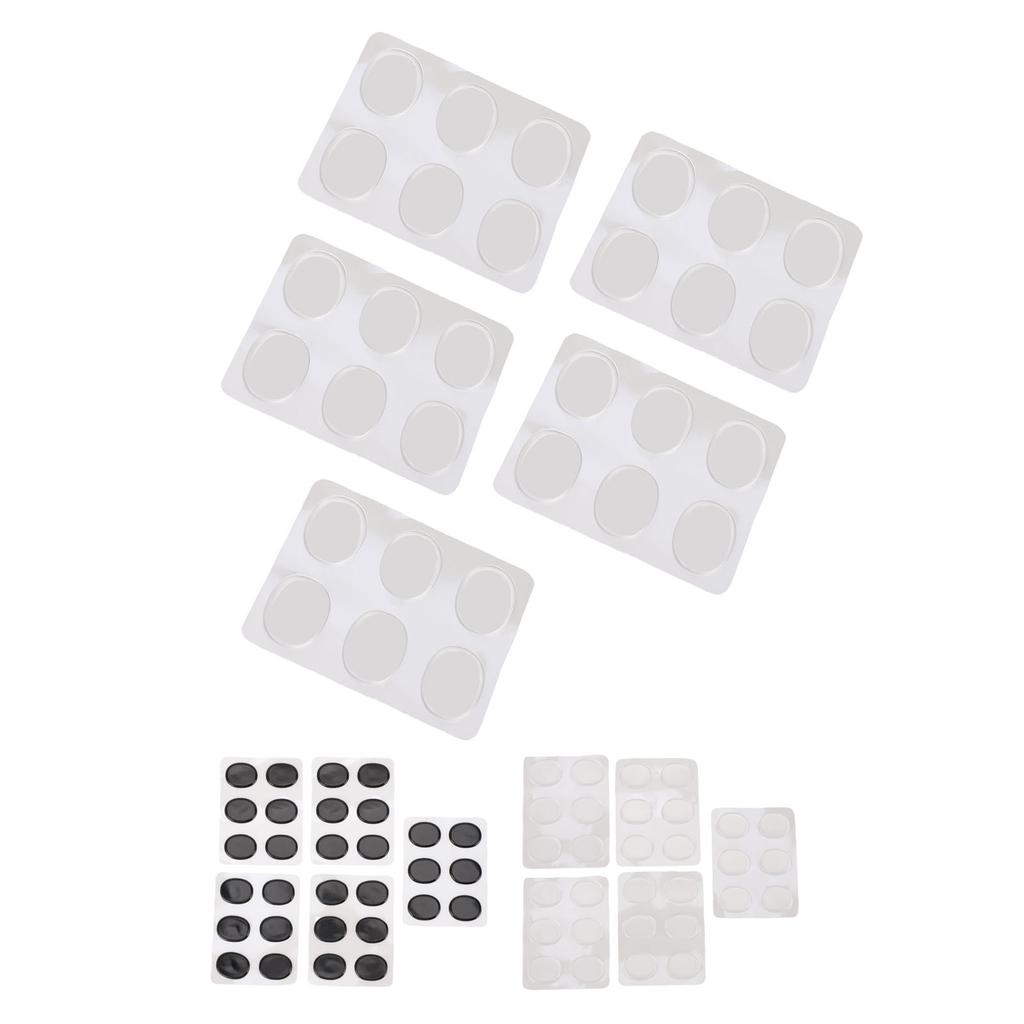30 Peças Almofada de Gel para Bateria Autoadesiva Silicone Macio Almofadas de Gel Abafadoras Abafadores de Bateria para Controle de Tom