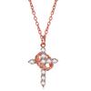 Rotatable Hollow Love Cross Diamond Pendant Necklace Premium Durable Quality Useful Practical Reliable Efficient