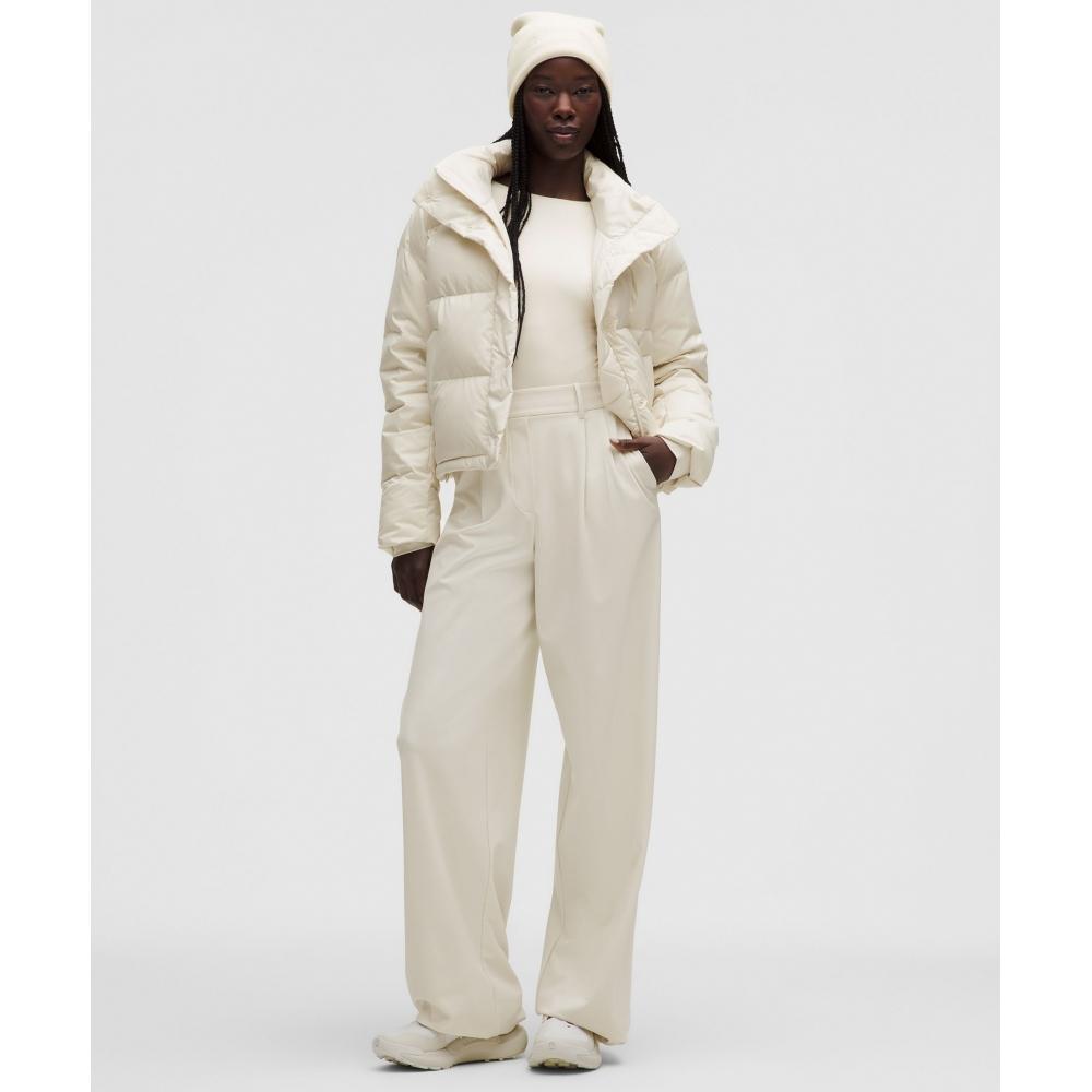 Lululemon Wundermost Ultra Soft Nulu Boatneck Scoop Back Long Sleeve Bodysuit Light Ivory