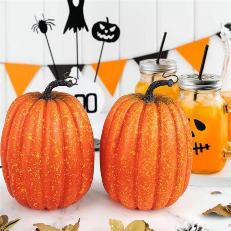 Decorative False Pumpkins Artificial Pumpkins Decoration Handmade Craft Supplies For Thanksgiving Autumn Festival