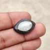 22.35 Carat, Black Banded Eye Agate Cabochon Gemstone, 24x16x8 MM Size.