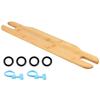 Adjustable High Chair Footrest 50cm Length Wooden Material Baby Highchairs Pedal Rubber Rings Non-slip Highchair Accessory