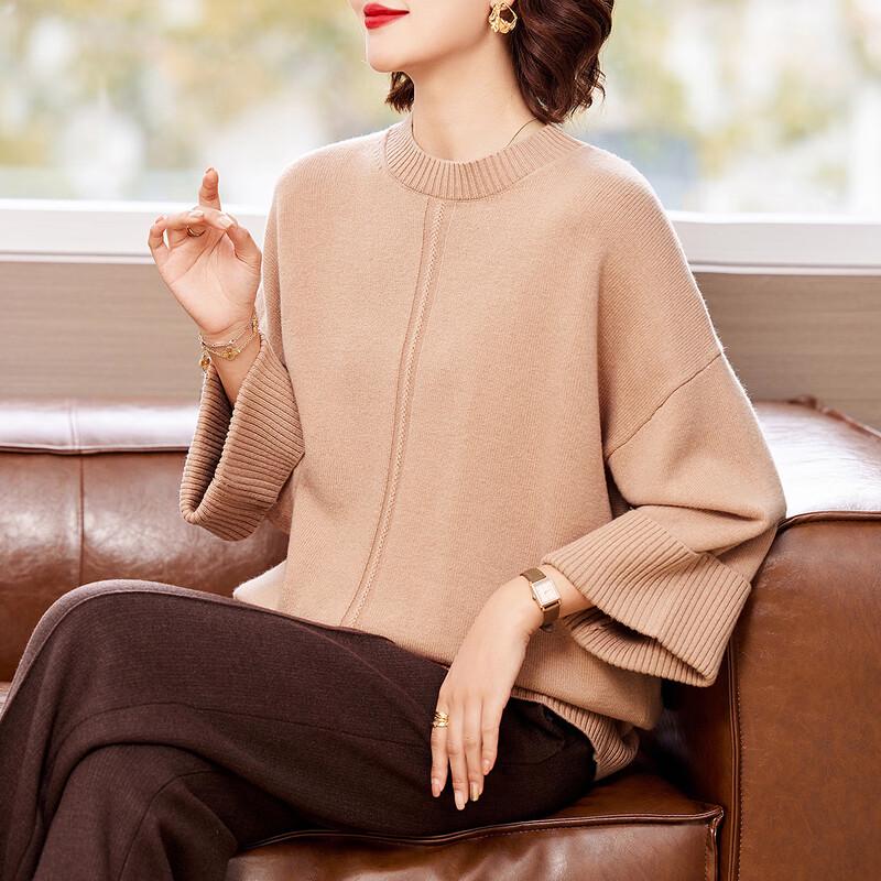 

KAVON 100% Merino Wool Relaxed Fit Pullover Sweater M