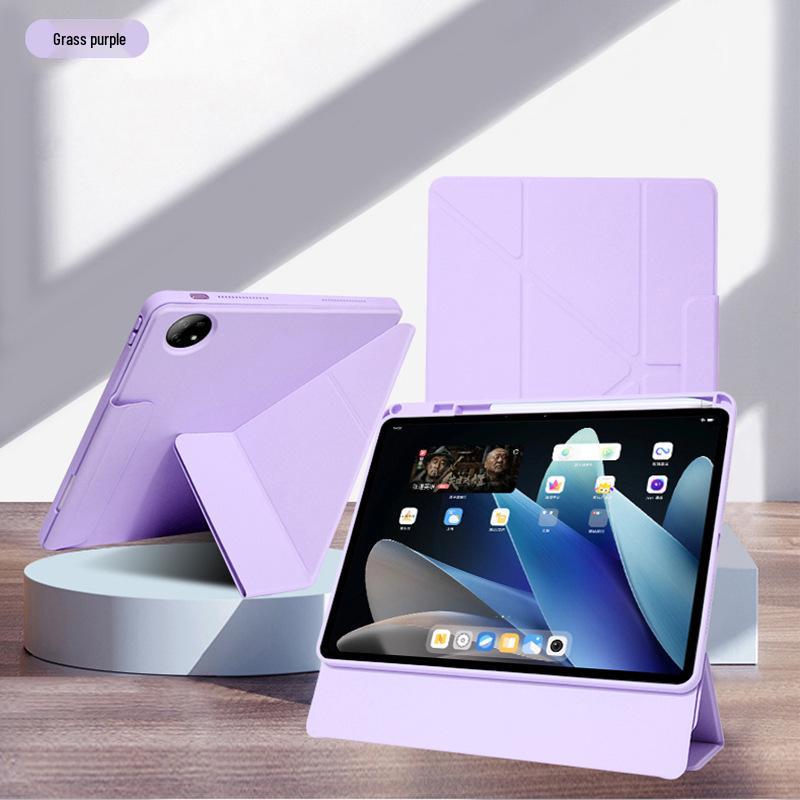 Магнитный кожаный чехол Lenovo Xiaoxin Pad Pro GT 12.7 , съемная крышка-подставка 11  с круглым вырезом. Lenovo Xiaoxin Pad 2025 (11 /Eye Comfort)