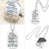 Premium Quality Friendship Necklace Stainless Steel Lettering Always Remember