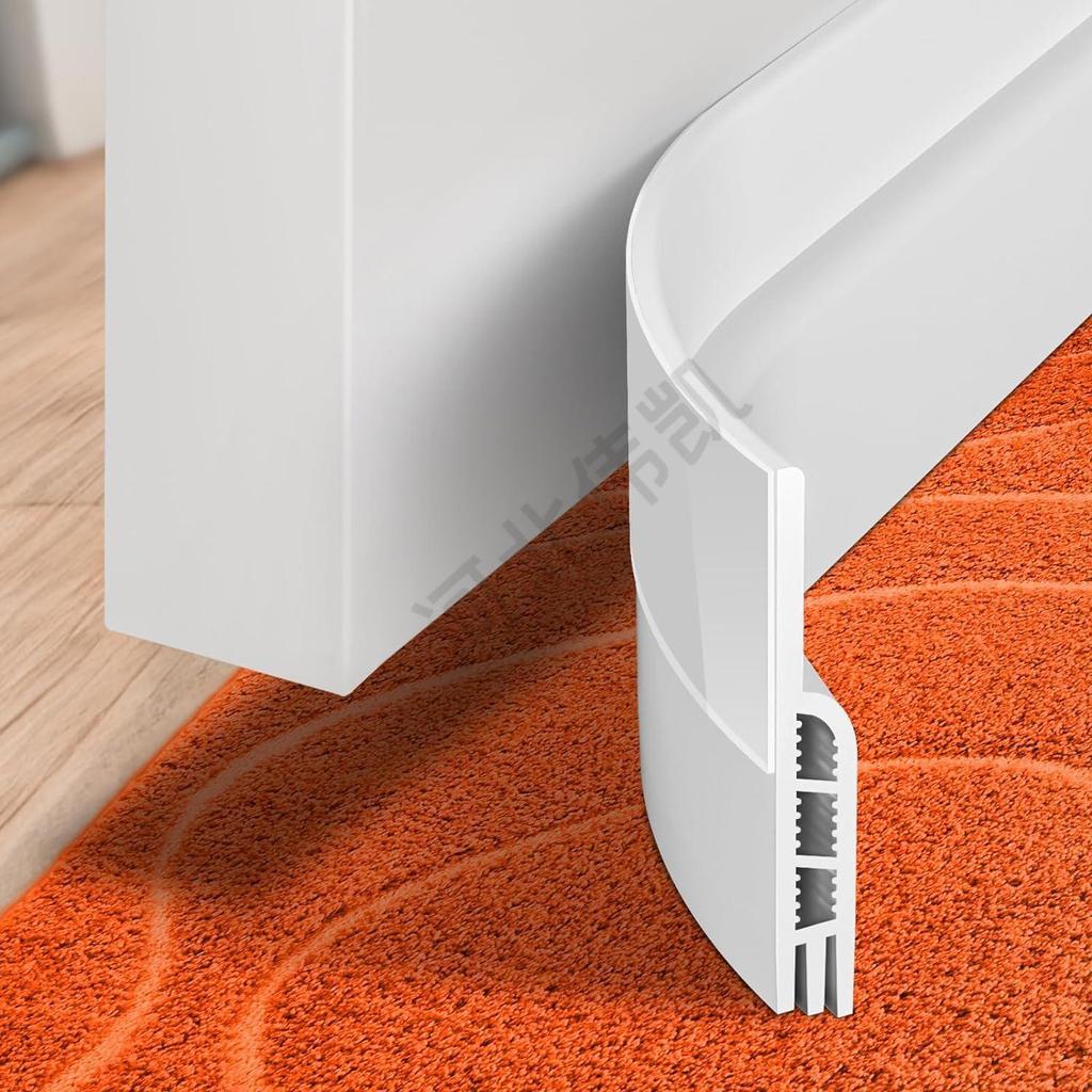 Self-Adhesive Wind & Soundproof Door Bottom Sealing Strip with Multi-Hole Design