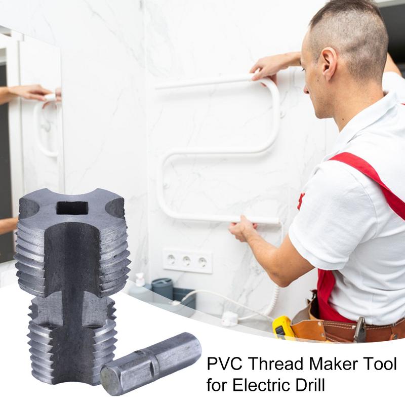 PVC Pipe Threader Kit Pipe Inner Hole Wire Opener Manual Threading Tool Double Head Water Pipe Inner Hole Wire Opener