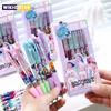 Cute High-Value  Press Erasable Pens Kpop Girls 0.5mm Gel Pens Creative Student School Stationery Supplies