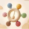 Easy To Clean Baby Teething Toys Wooden Ring Sensory Toys Baby Gums Soothers  Infant Soothing