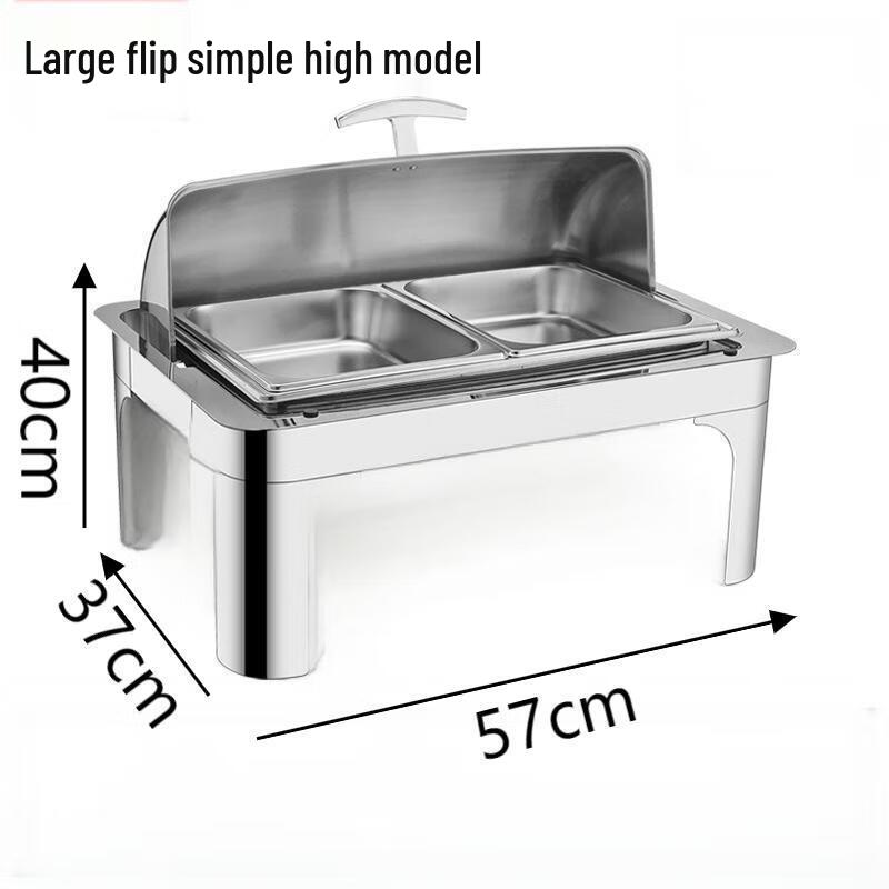Tianze 201 Stainless Steel Double Buffet Chafing Dish